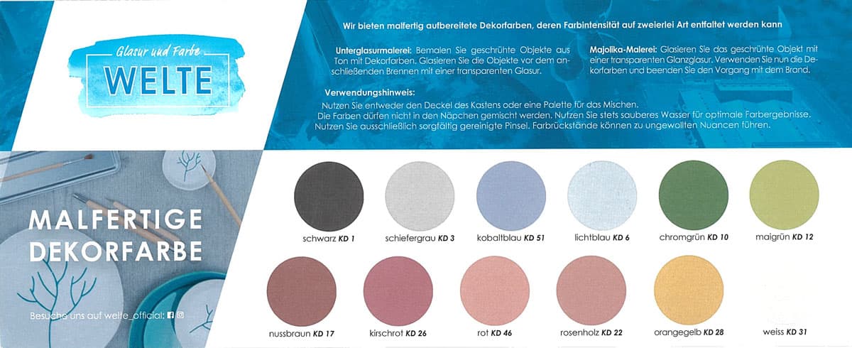 KDM Dekorfarben im Napf