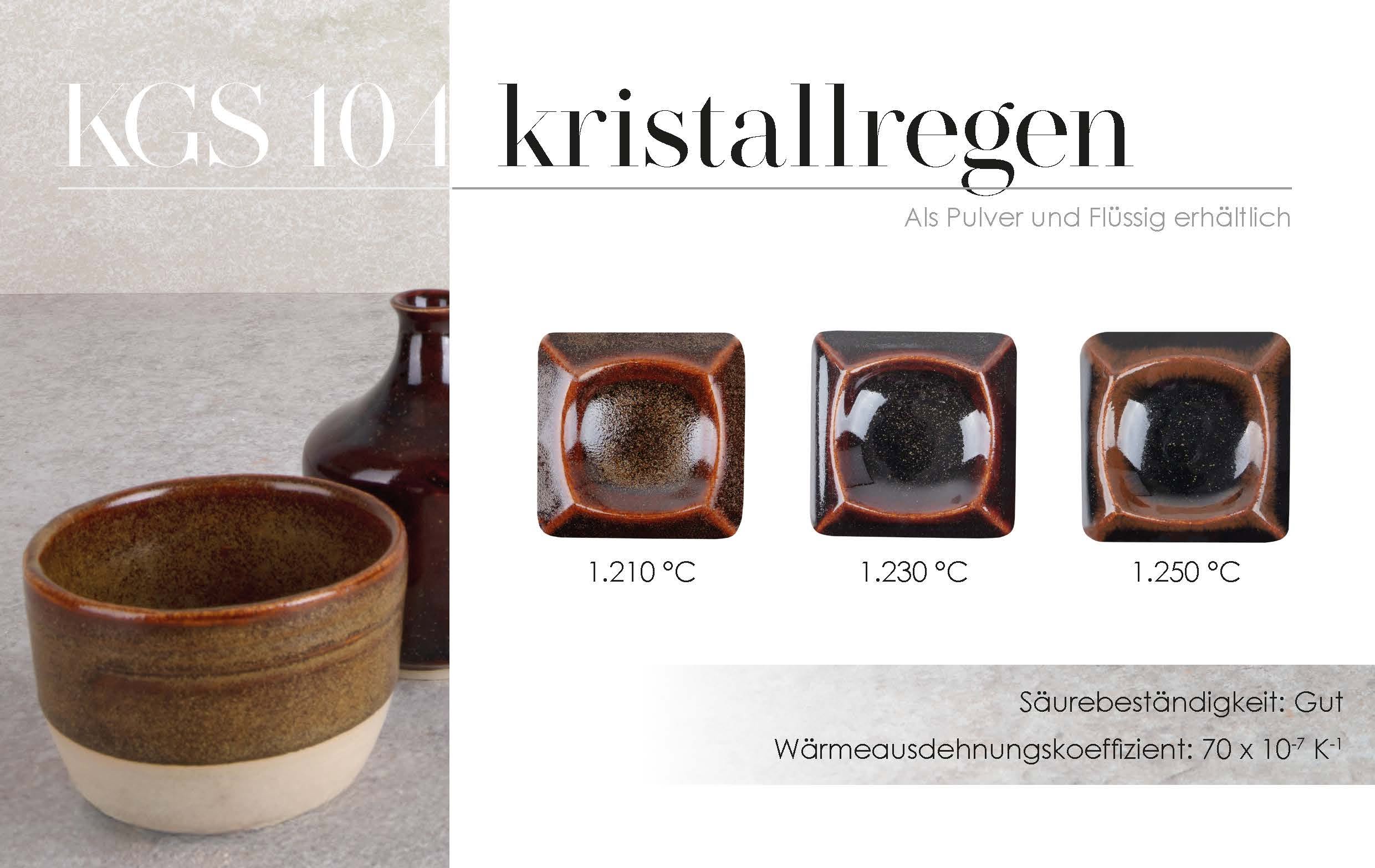 Steinzeugglasur KGS 104 - kristallregen