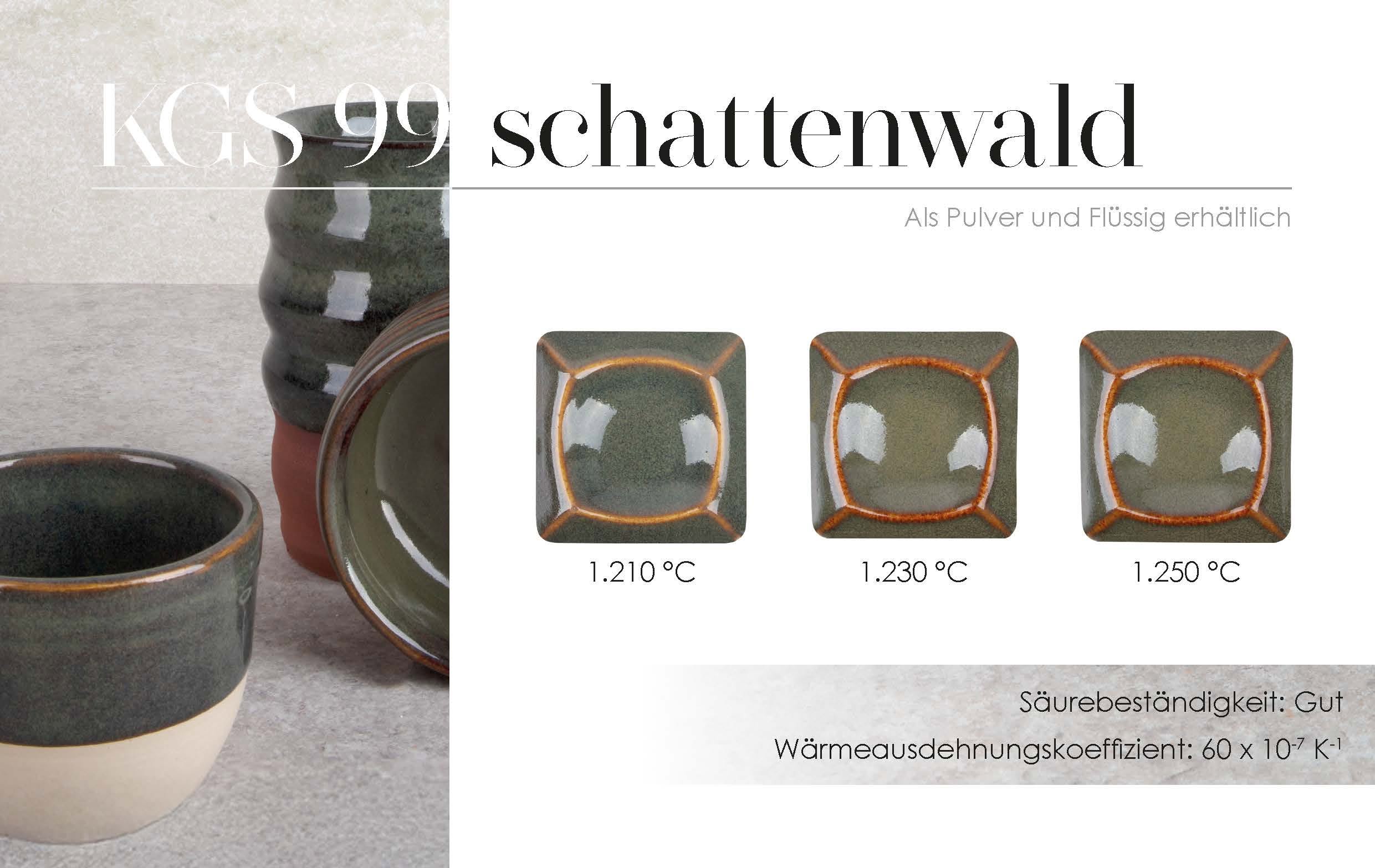 Steinzeugglasur KGS 99 schattenwald